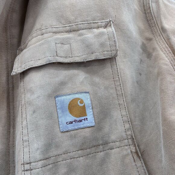 Vintage Carhartt Jacket Men XL Large Duck Canvas Chore Coat Corduroy Collar Barn - Picture 7 of 16